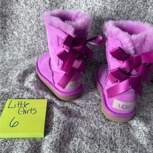 UGG Kids' Purple Boots with Bows